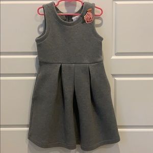 Hanna Andersson grey dress with pockets size 120